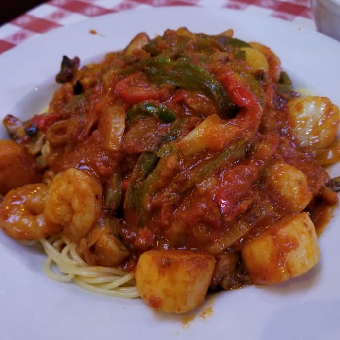 Shrimp Cacciatore.